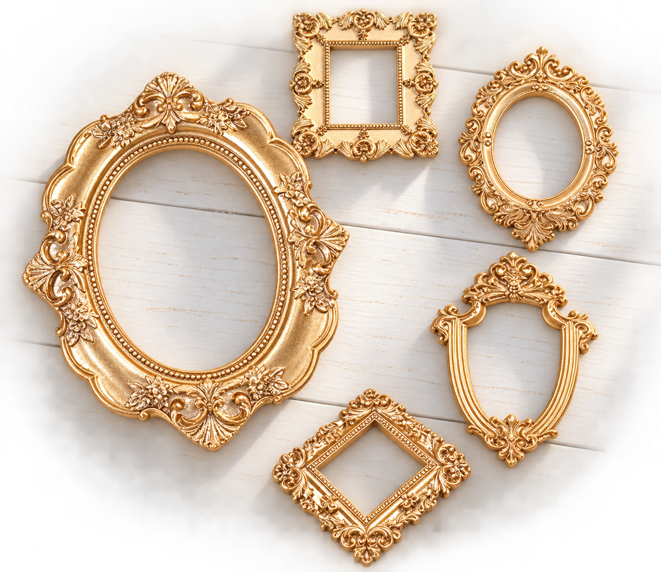 gold frame ( assorted shapes) as seen in Debi's video