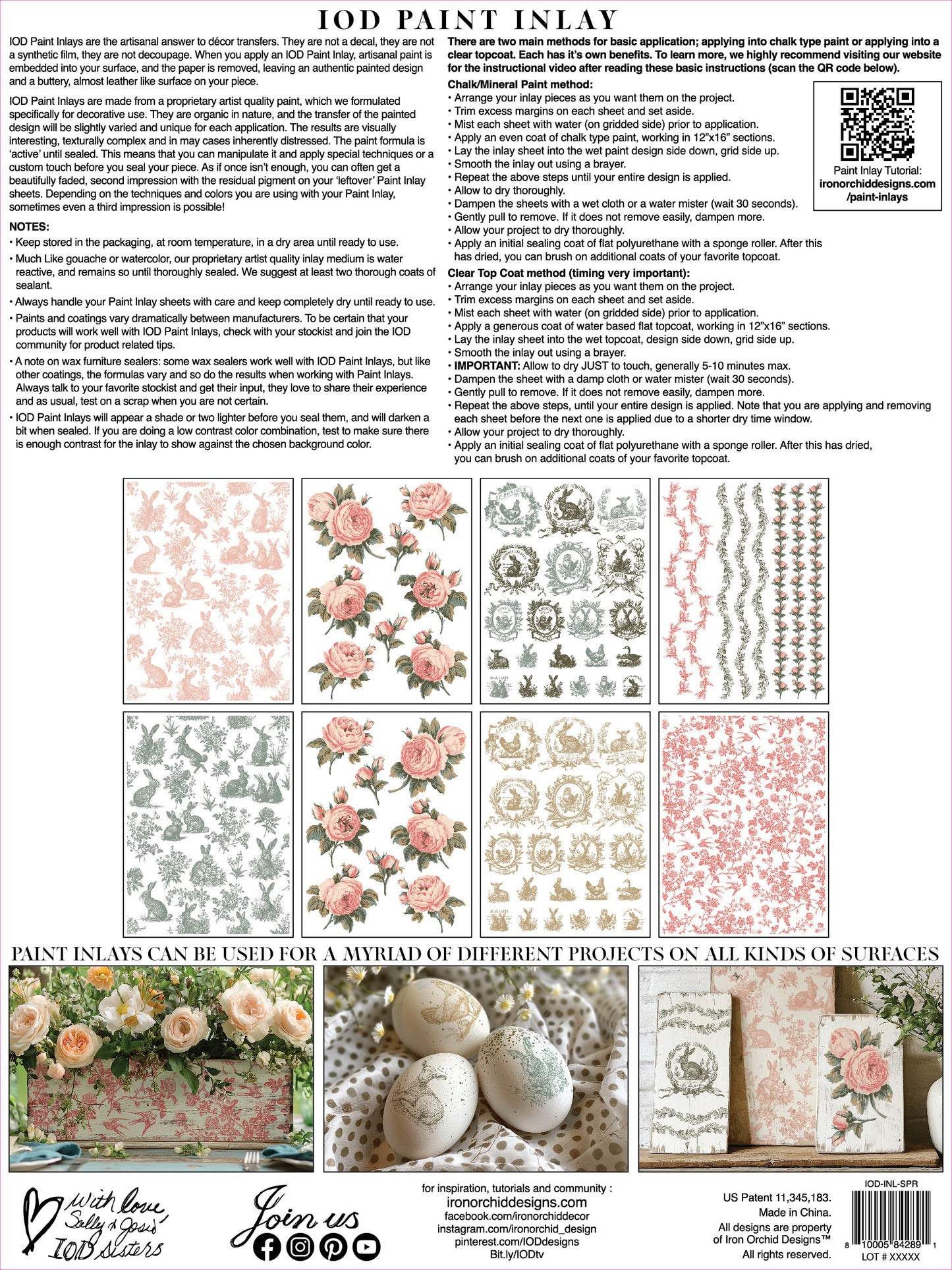 SPRING MELODY IOD PAINT INLAY 12X16 PAD™