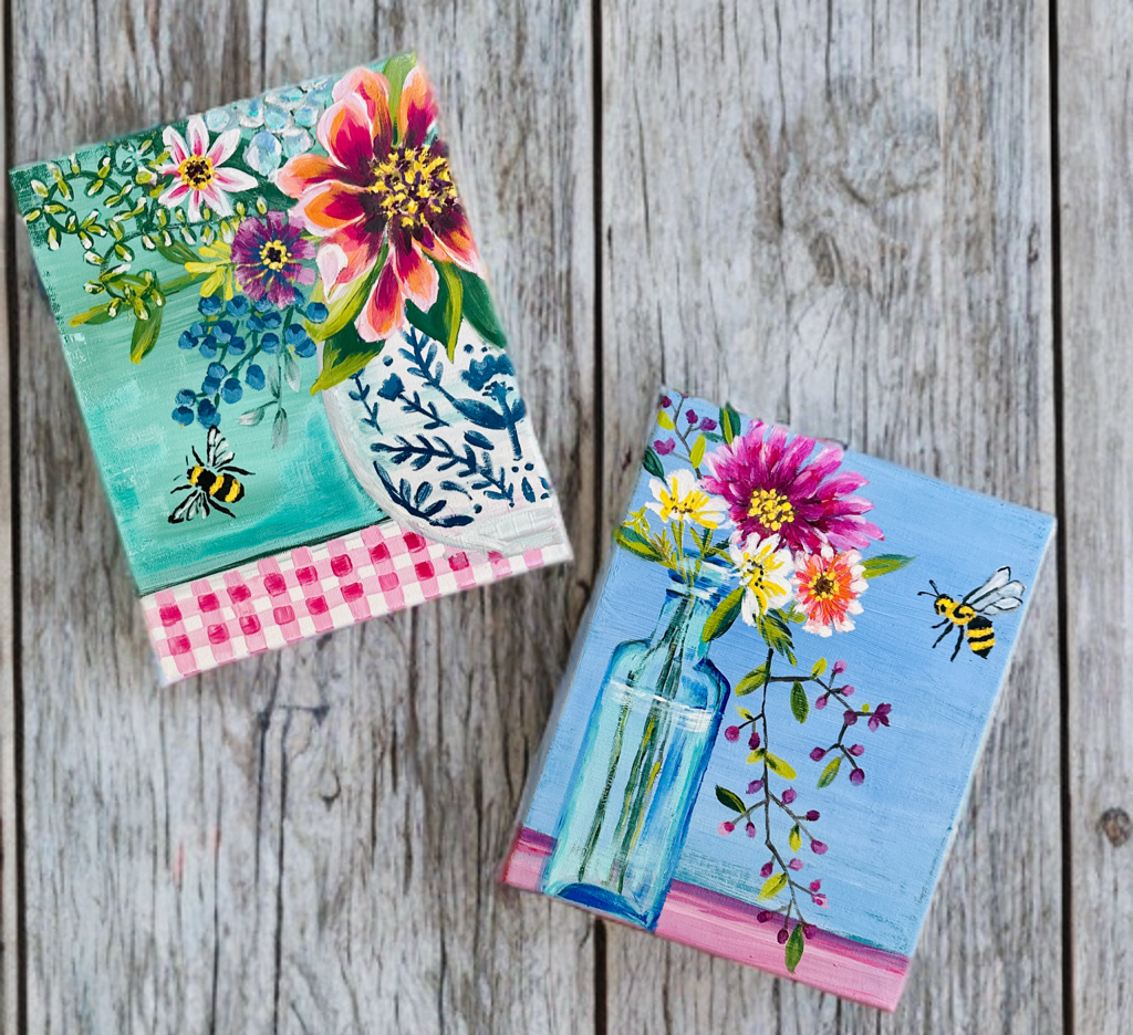 Creative Box- a Monthly RECURRING Subscription "Creative Stencil & Paint Class in a Box" (limited edition)