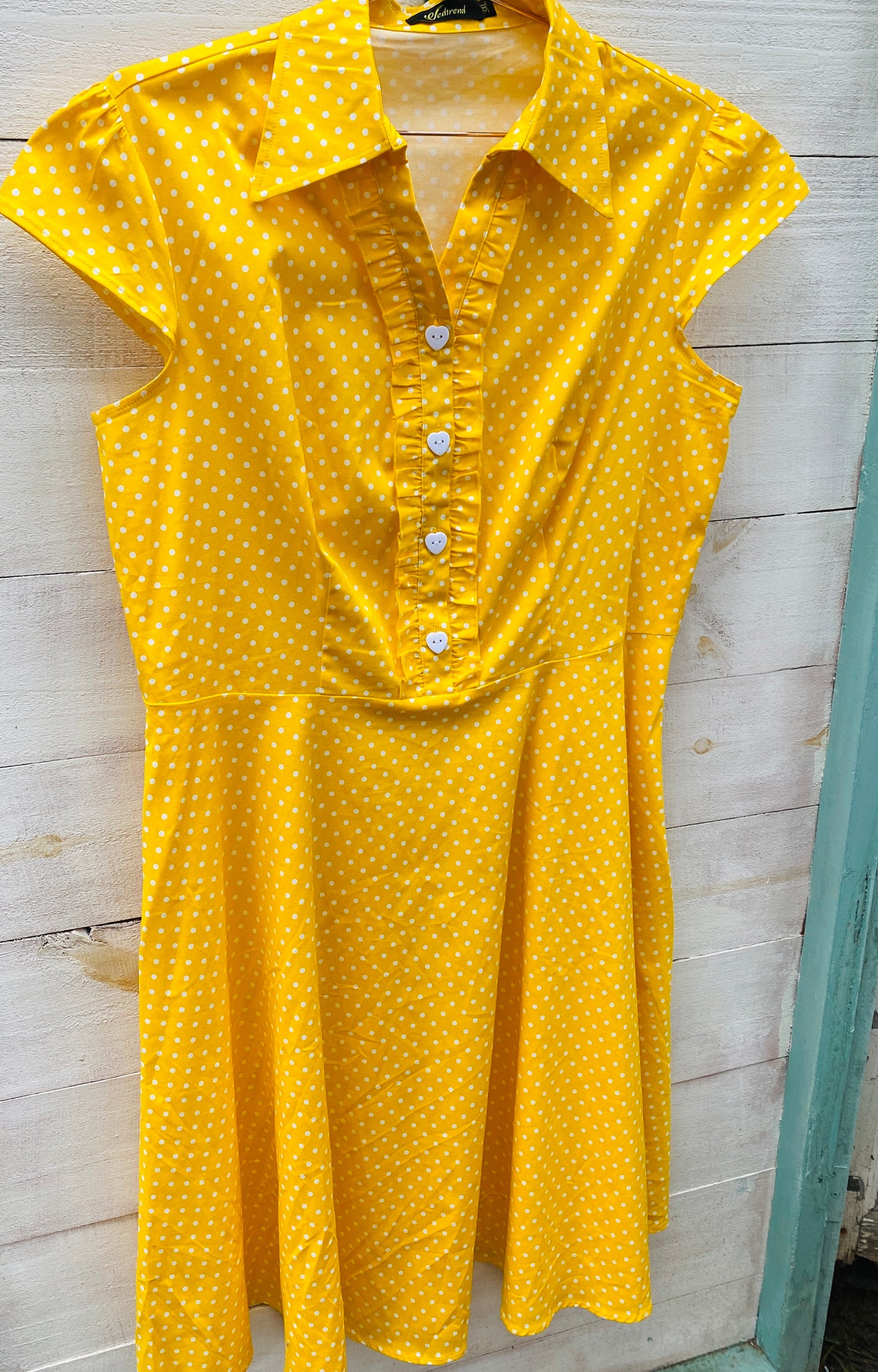 Yellow Sunshine Dress , fun vintage vibes!