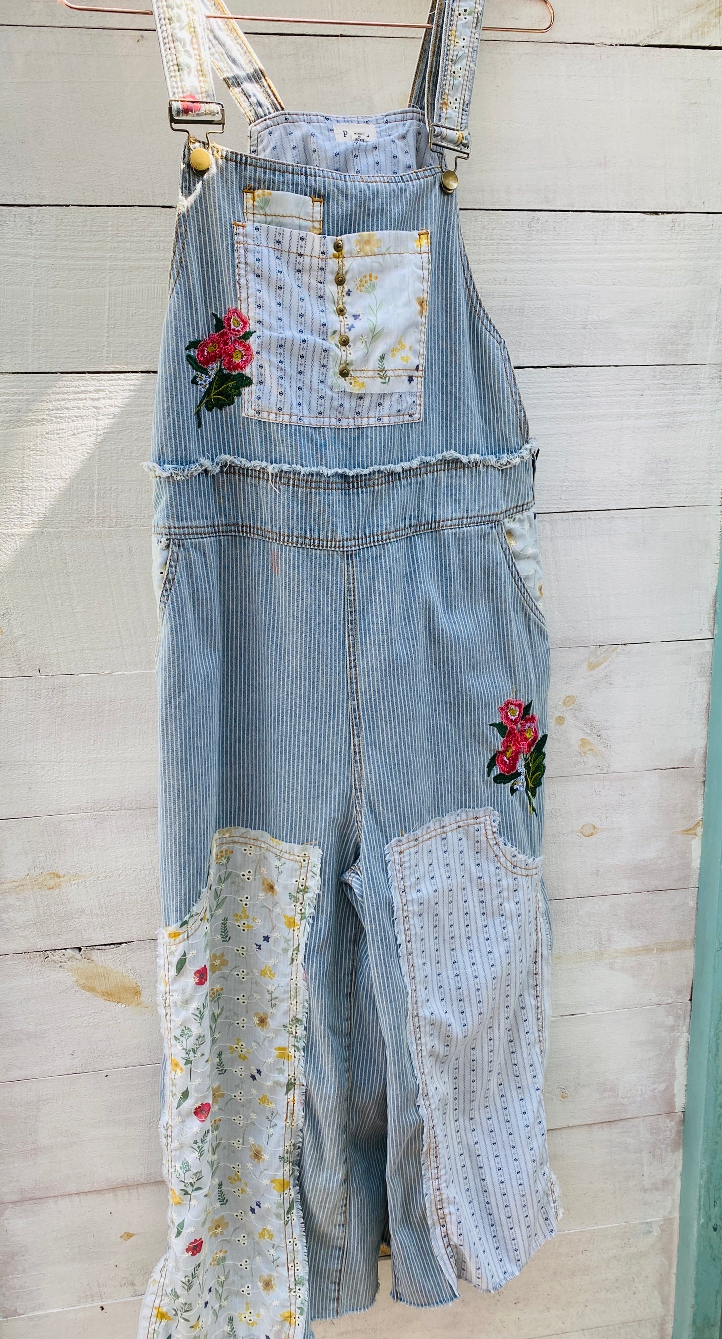 Patchwork Overalls