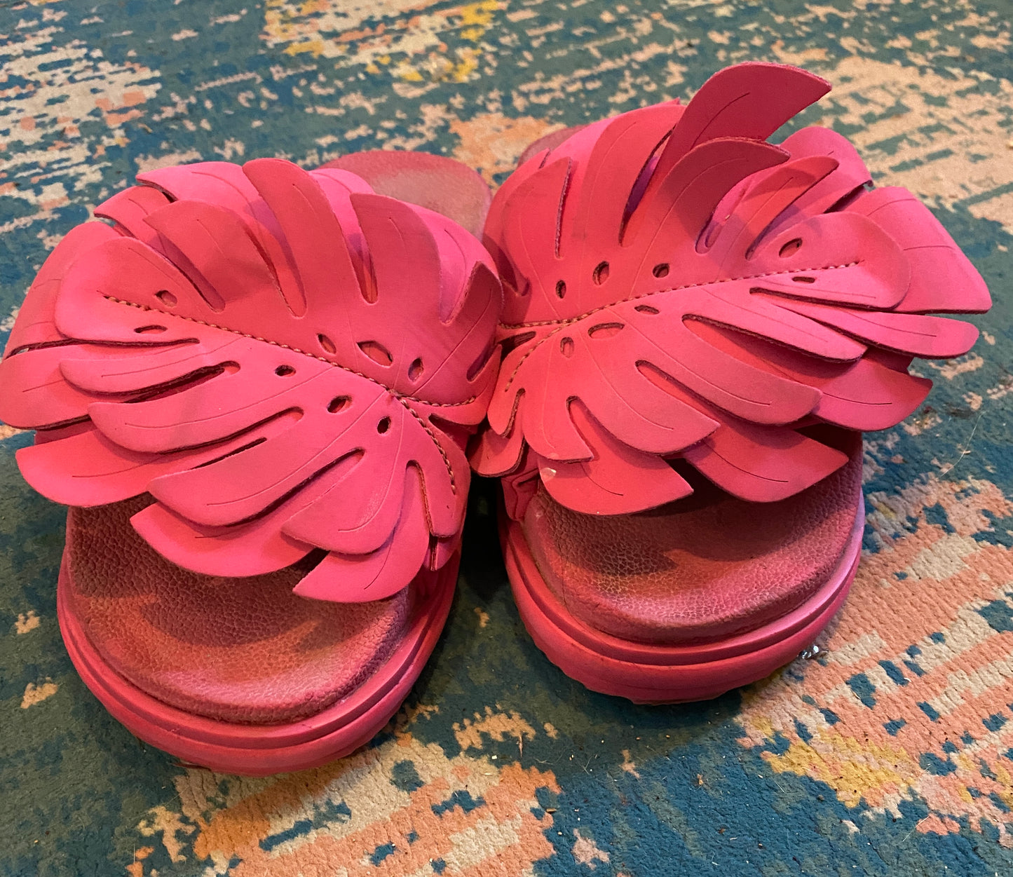 Fuchsia Flip Flops