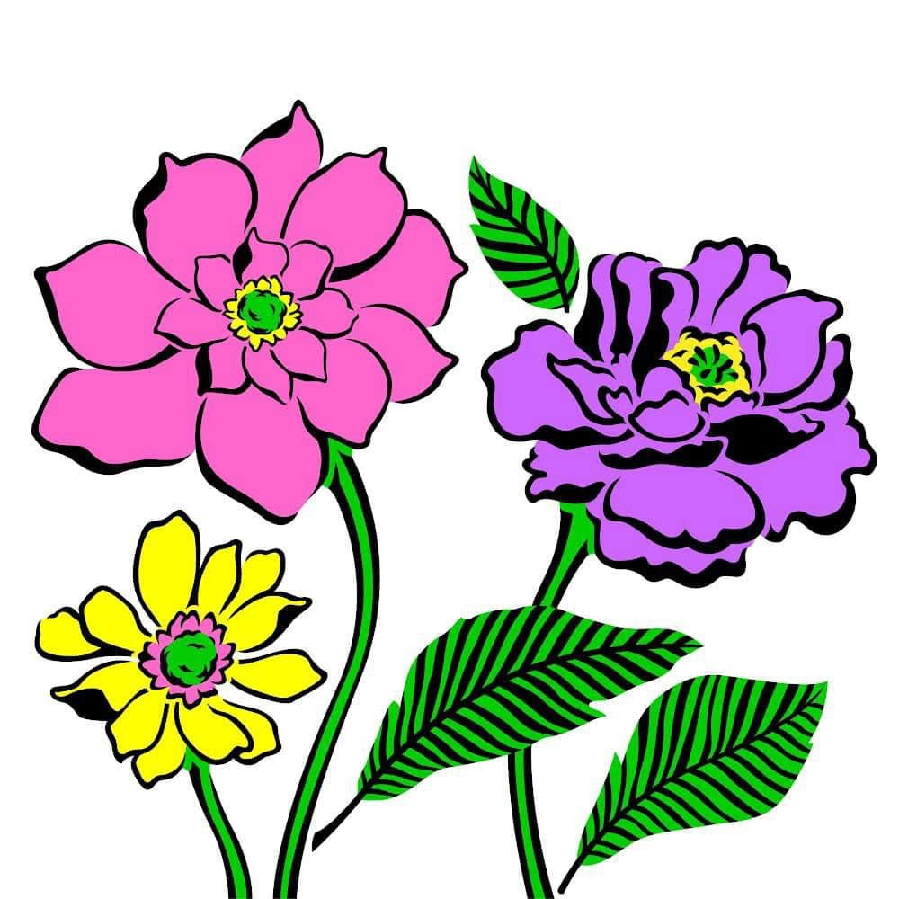 Hopeful Petals Stencil ( new)