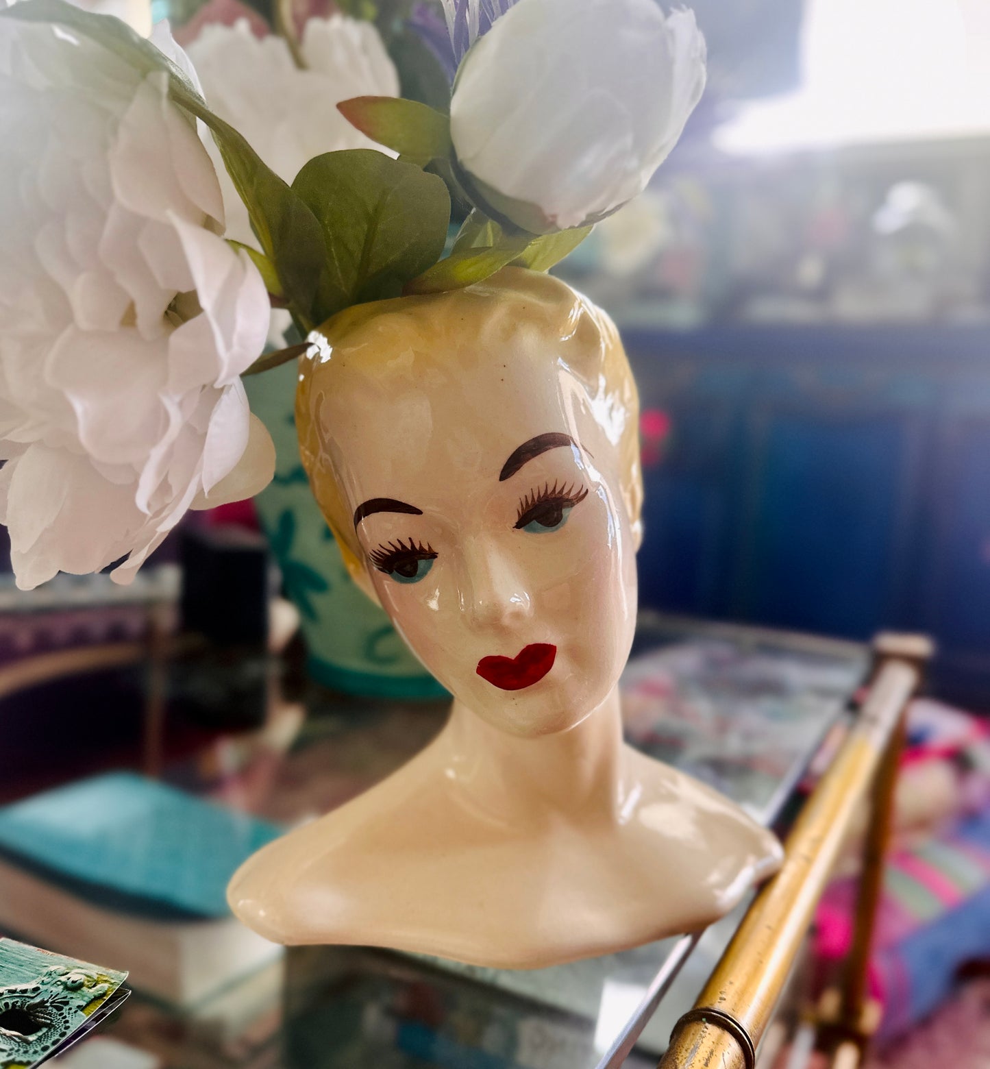 Vintage Glamour Lady Head - Kohler ceramics