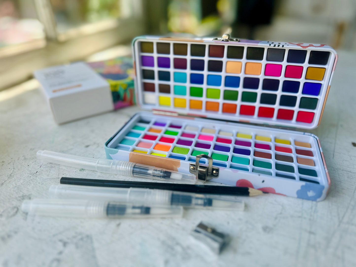 Watercolor paint set -100 colors with tools