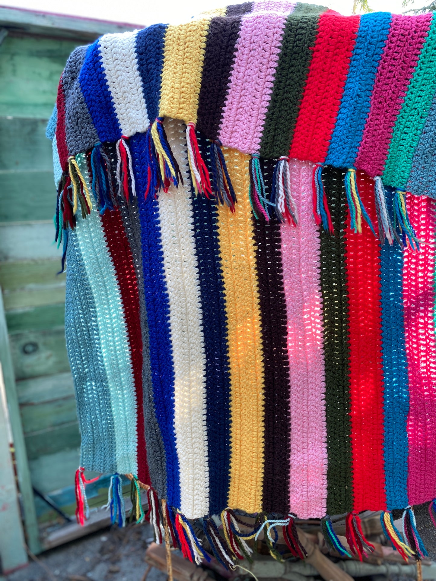 Crochet Afghan With fringe