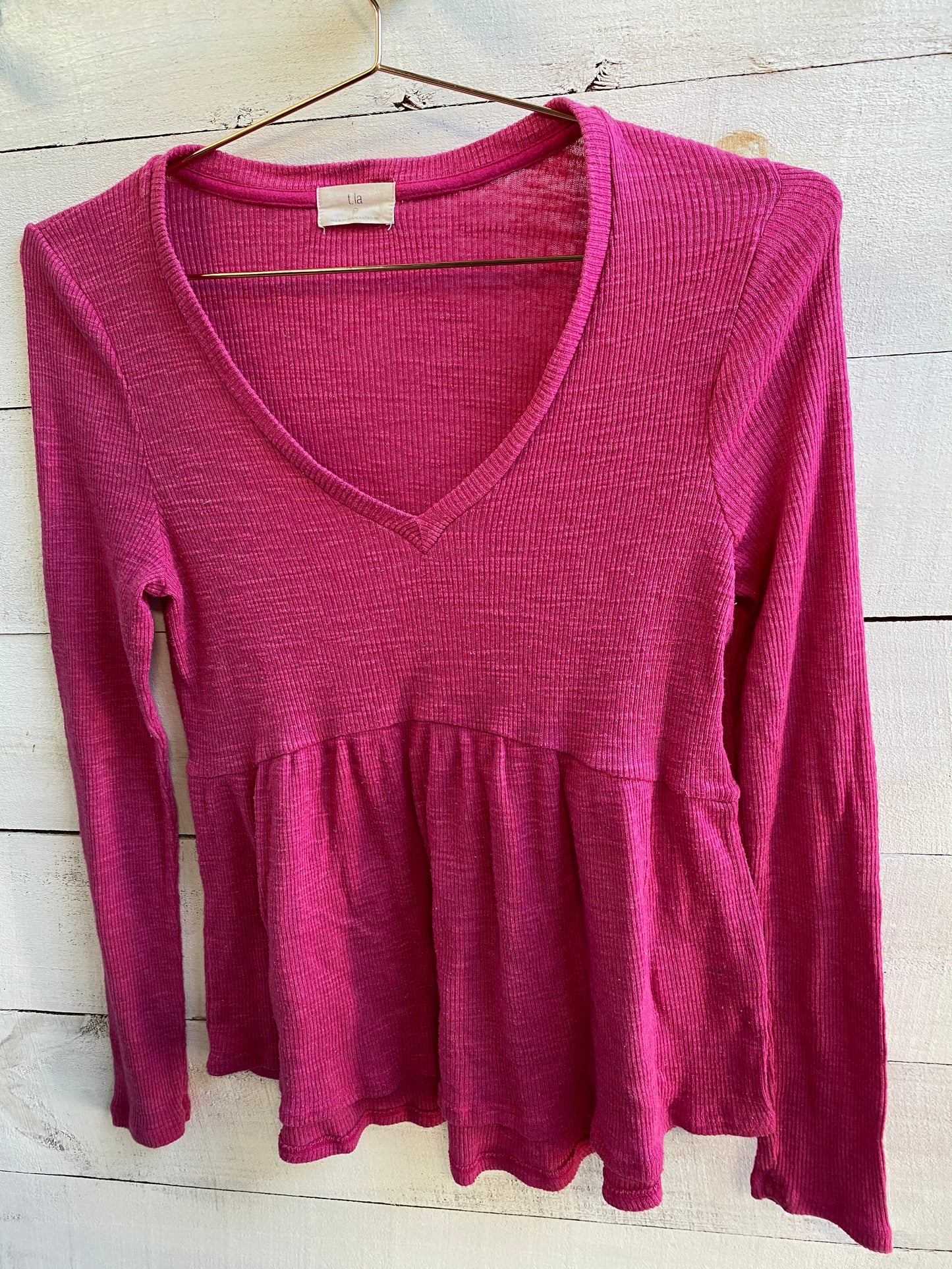 Pink Long Sleeve Top