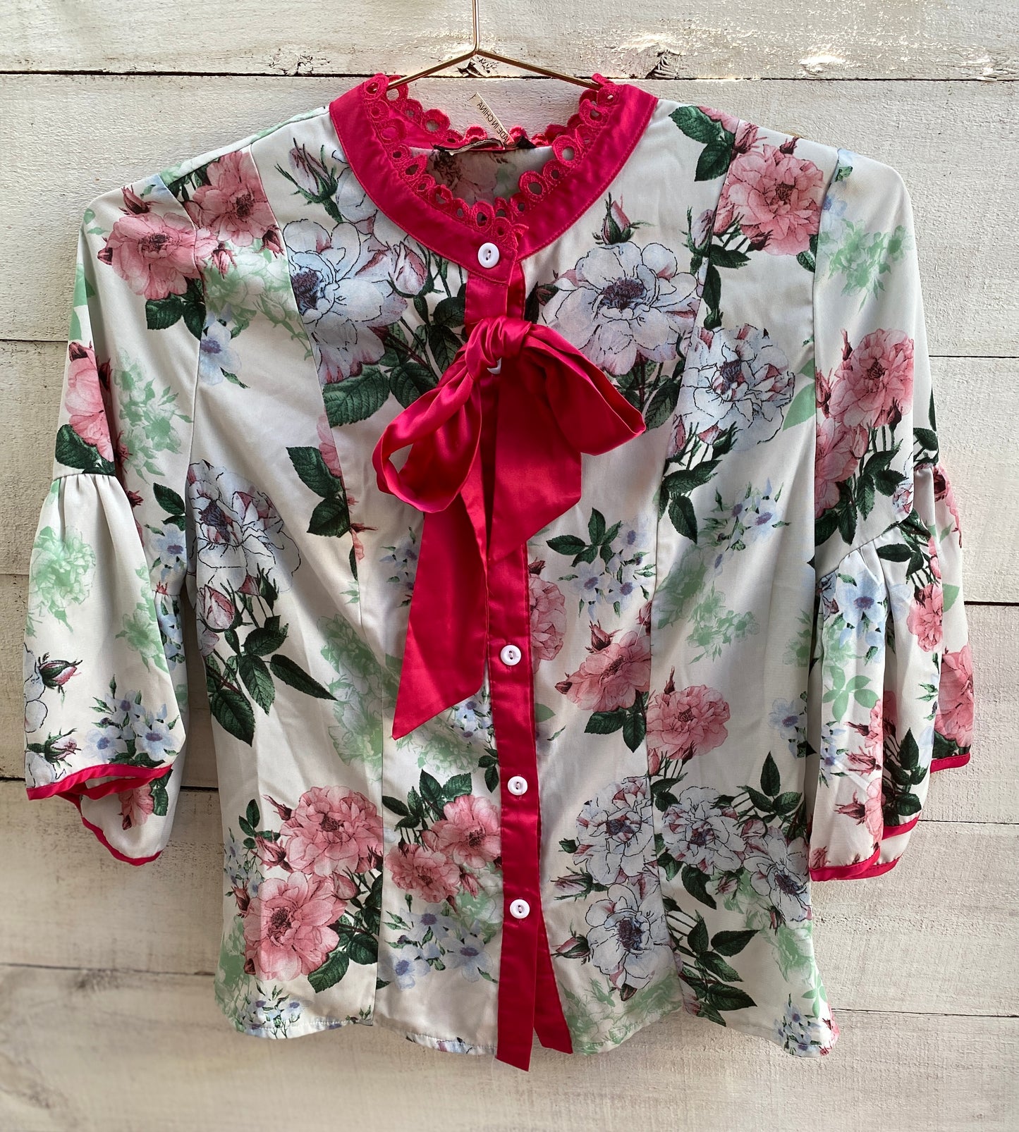 Silk Like Floral Blouse