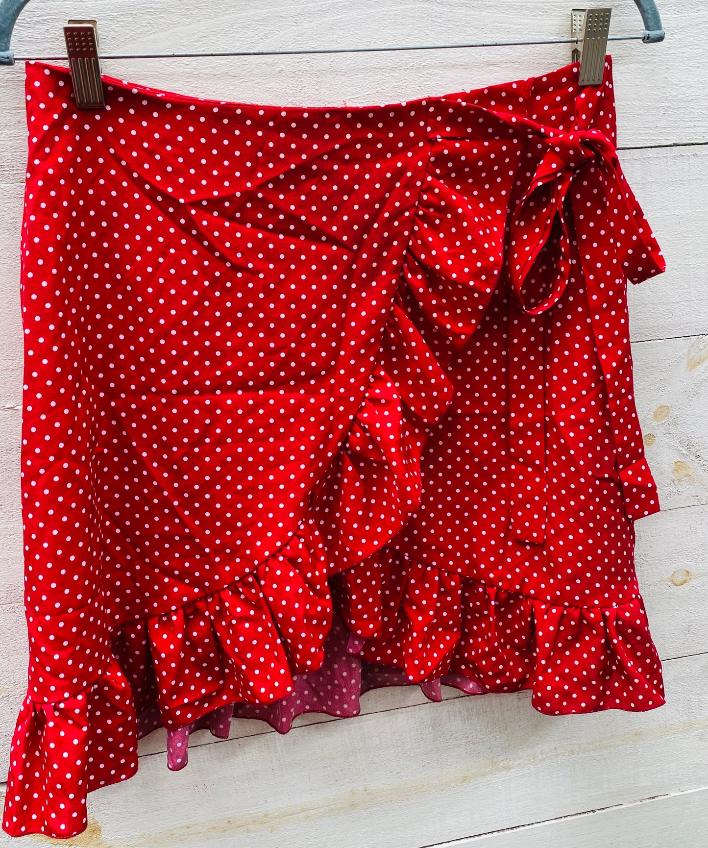 Red Poka Dot Skirt