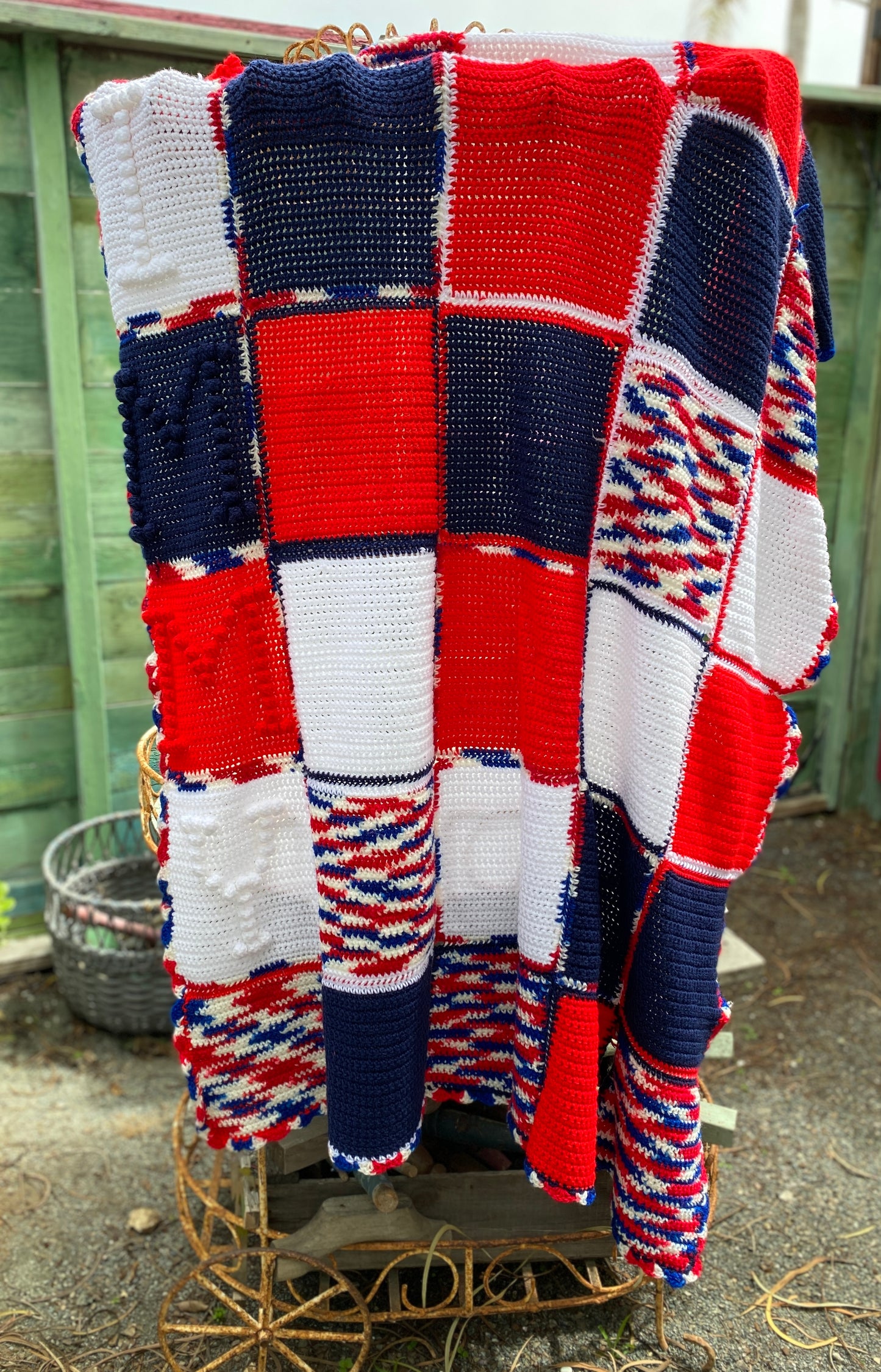 All American Colors Crochet Blanket (Jimmy)