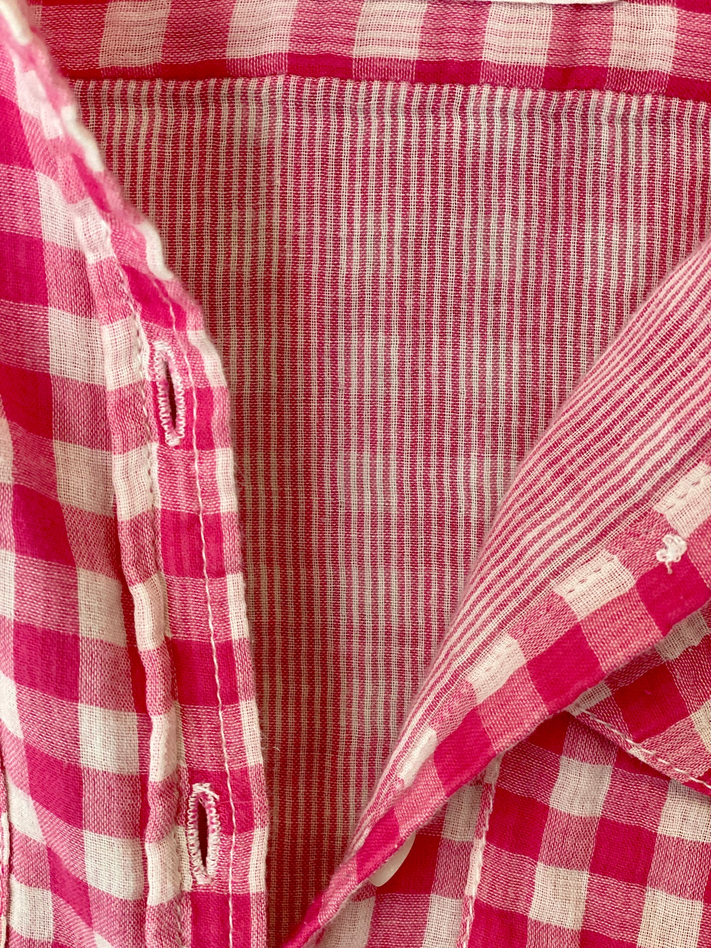 Pink Plaid Blouse