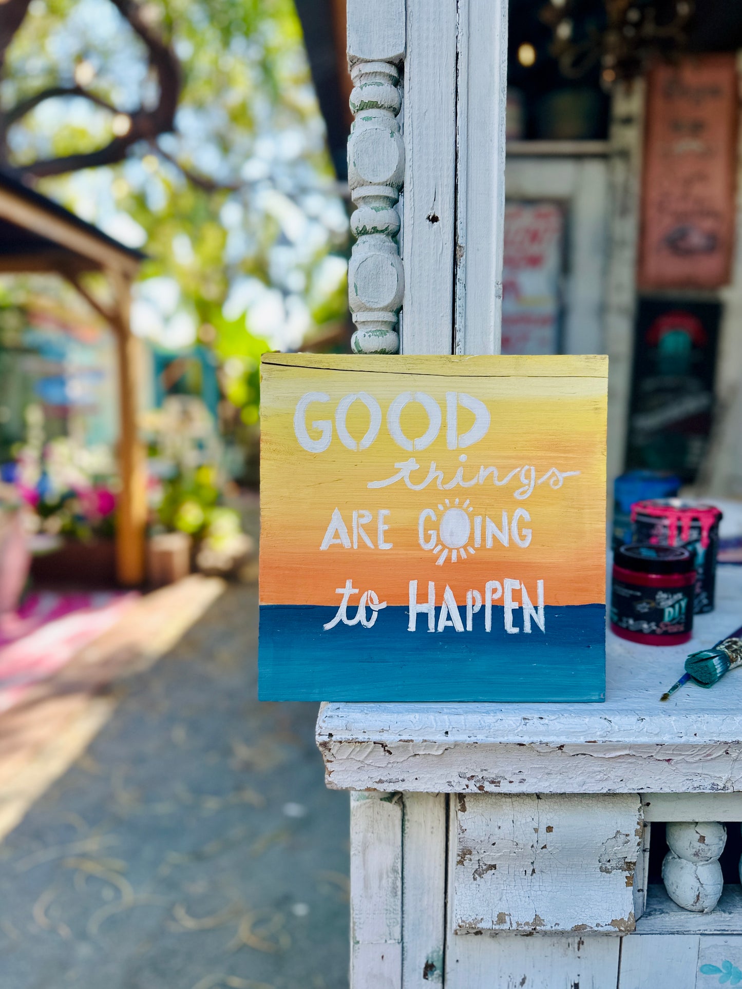 Good Things Are Going To Happen Sign Bar Kit