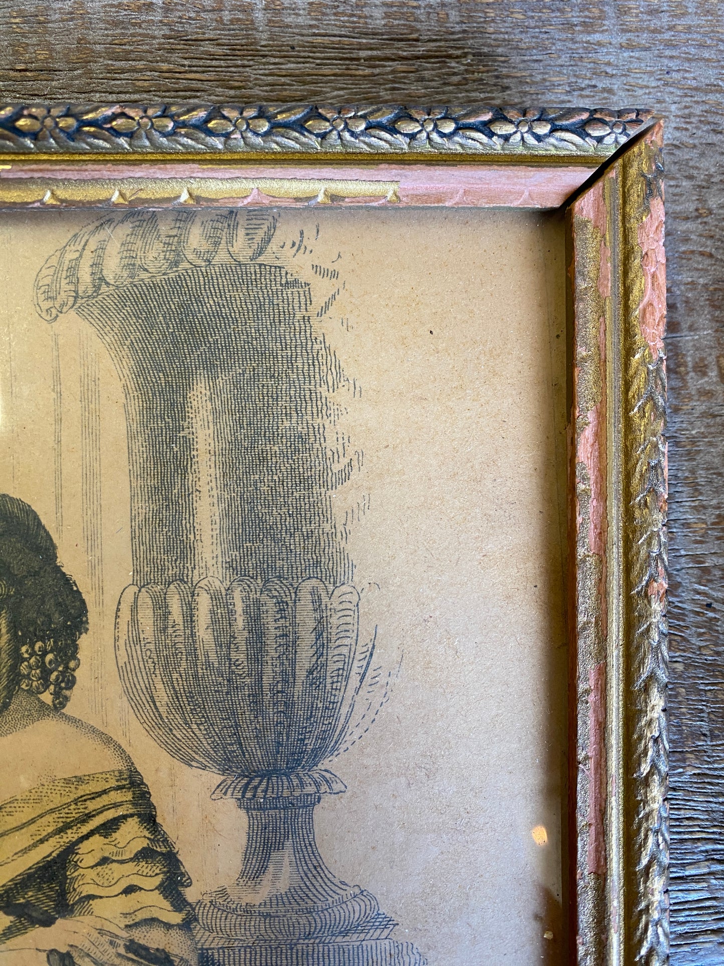 Vintage painting of 2 Ladies