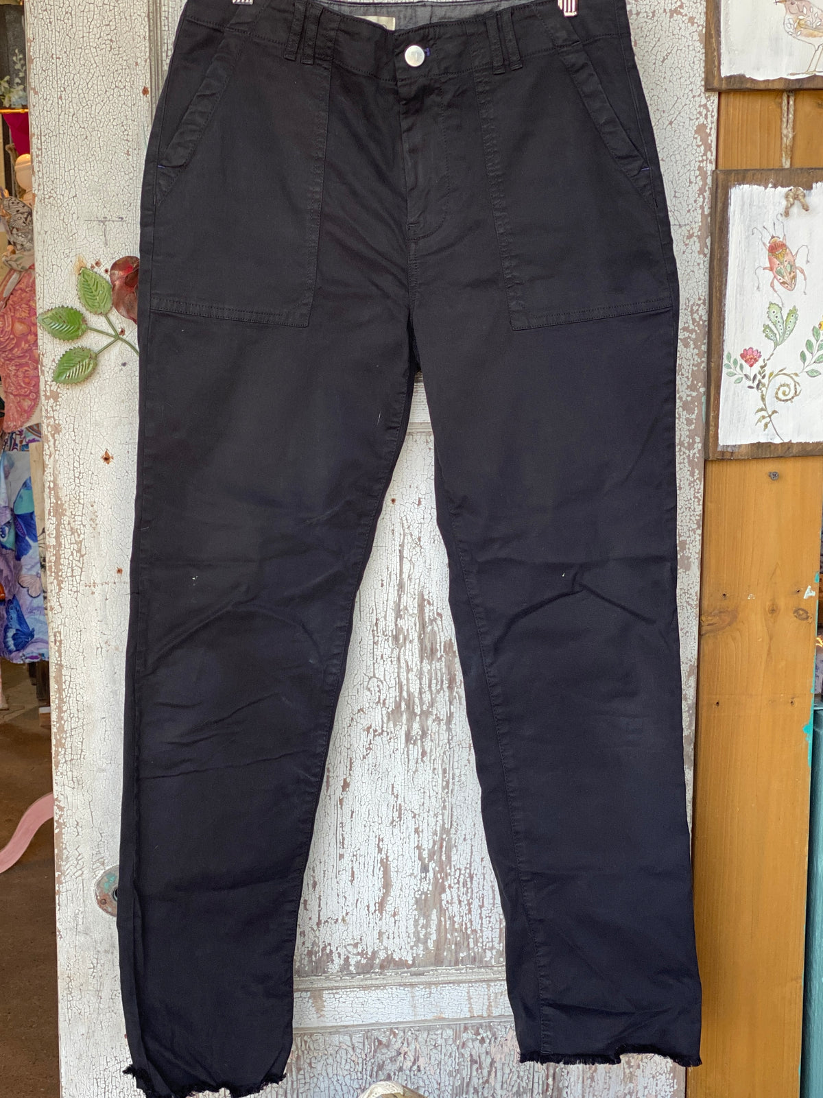 Black Pilcro Denim Slacks