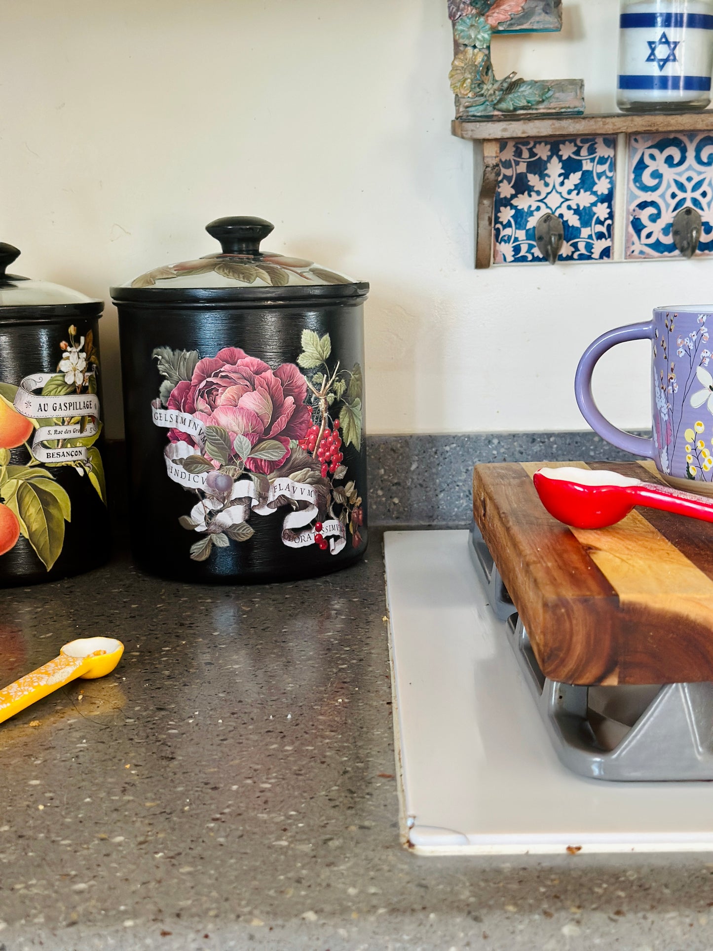 Kitchen Canisters thrifted William Sonoma