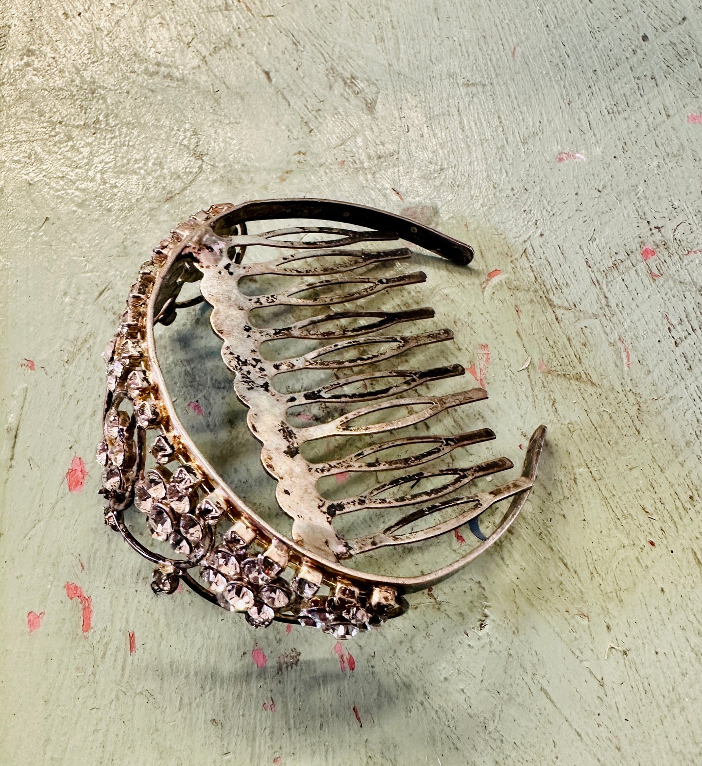 Tiny Rhinestone Decorative Hair Comb