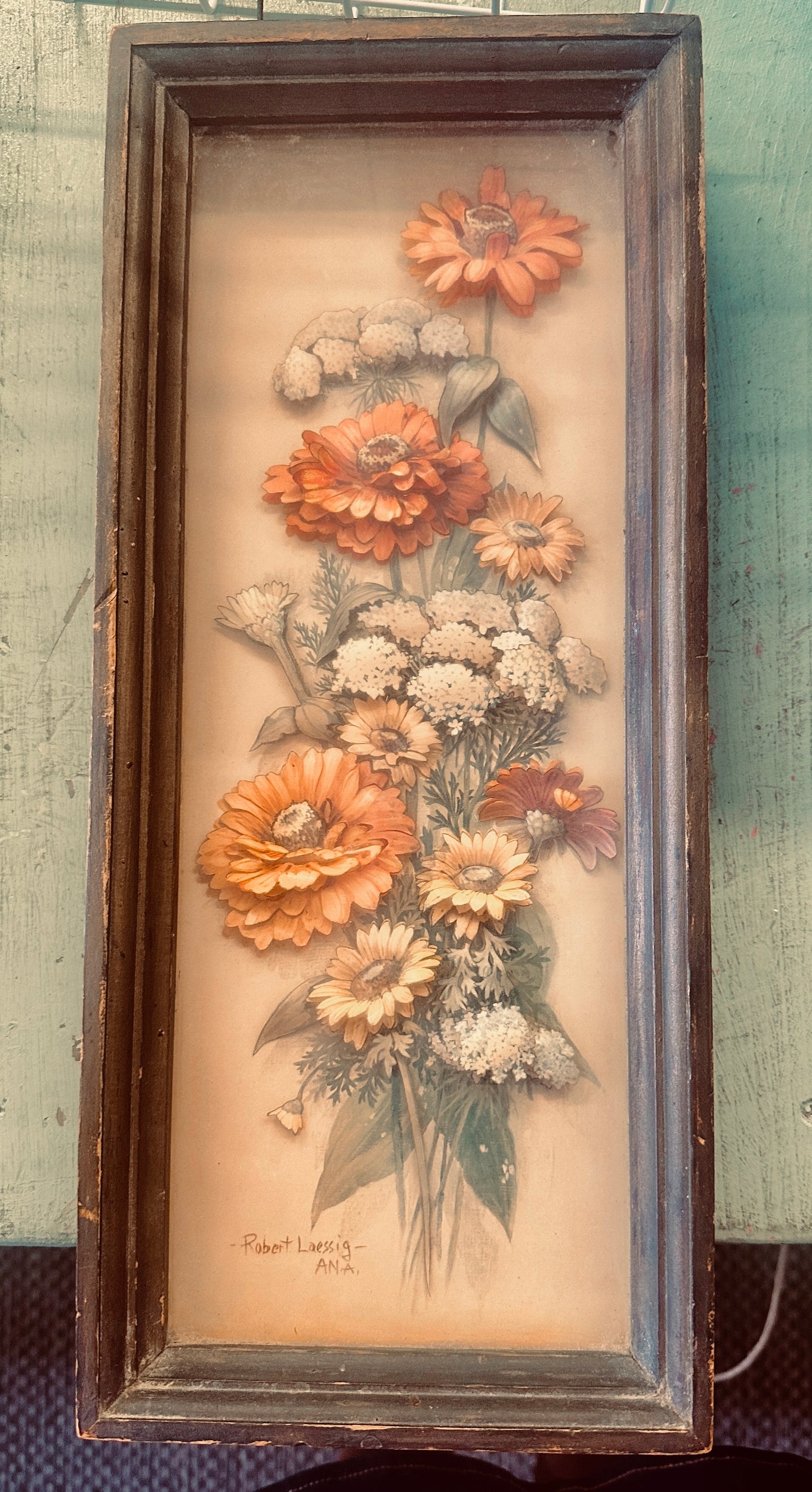 Vintage 3 D Framed Art Work