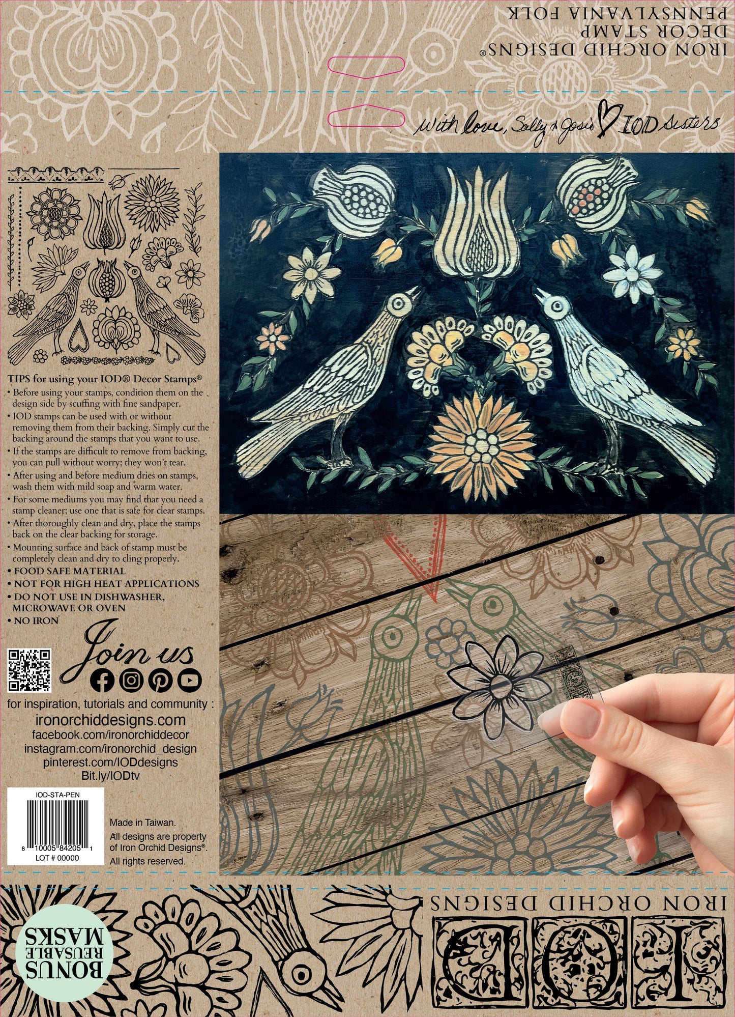 Pennsylvania Folk | IOD Decor Stamp