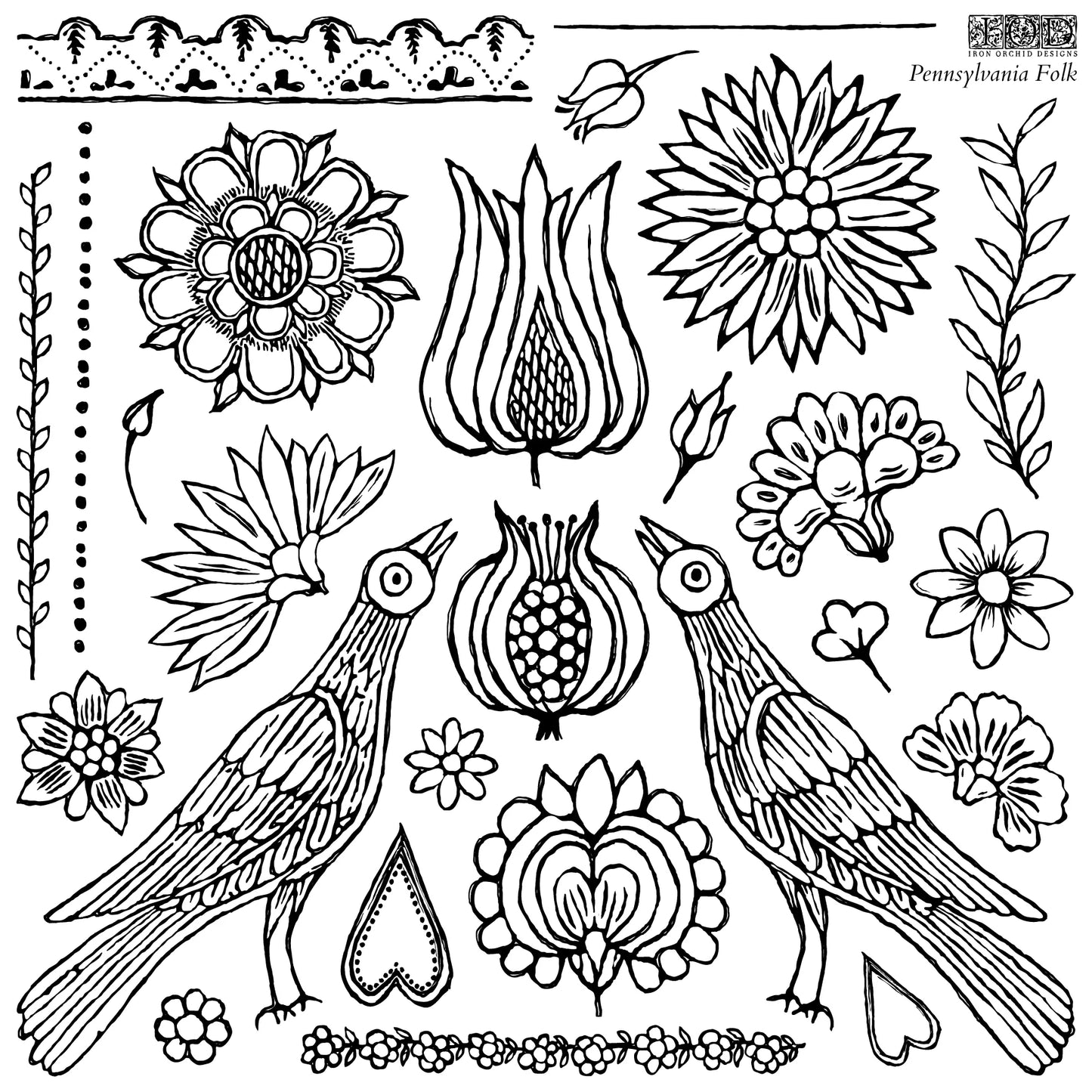 Pennsylvania Folk | IOD Decor Stamp