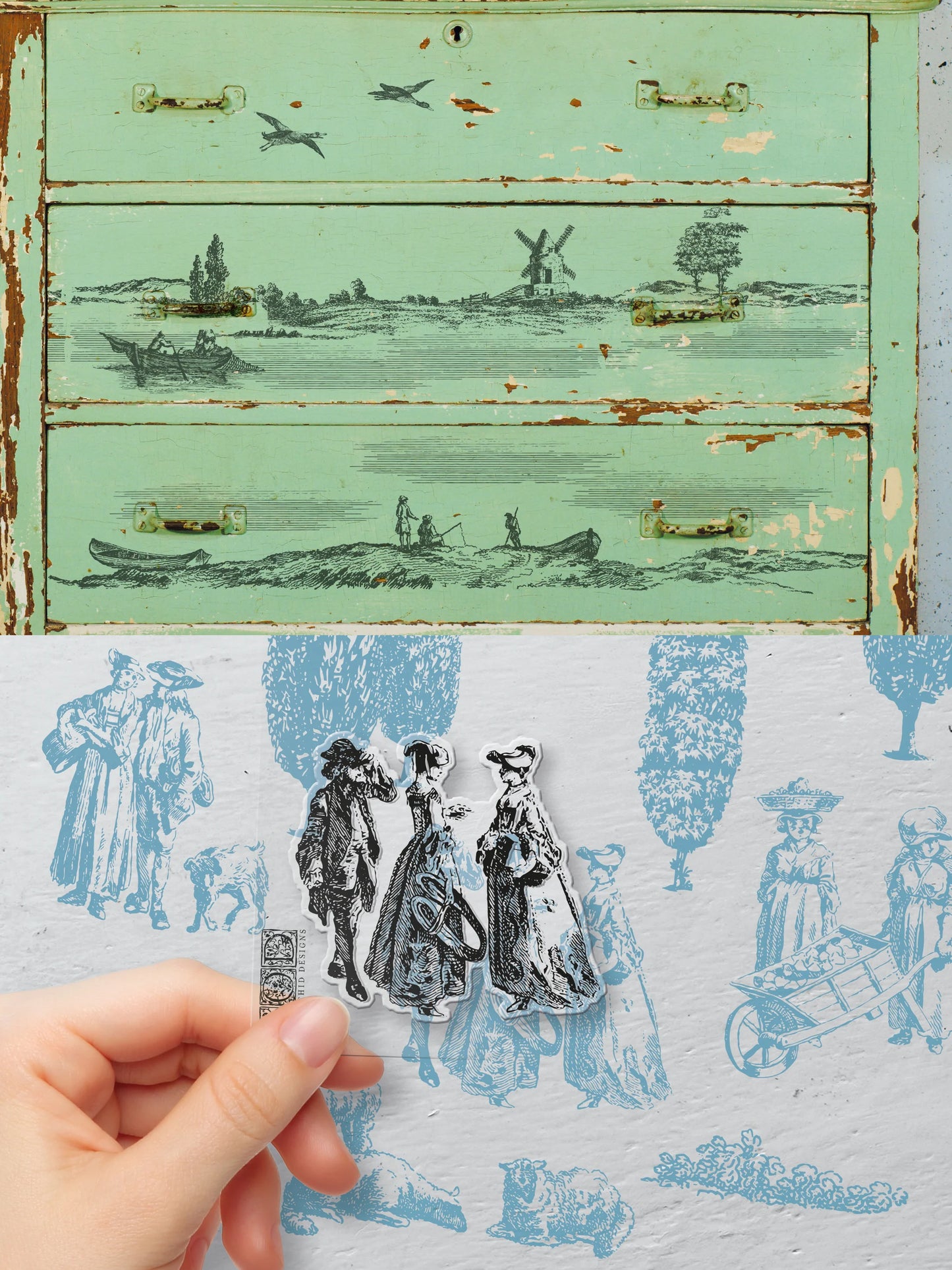 Rural Scenes | IOD Decor Stamp