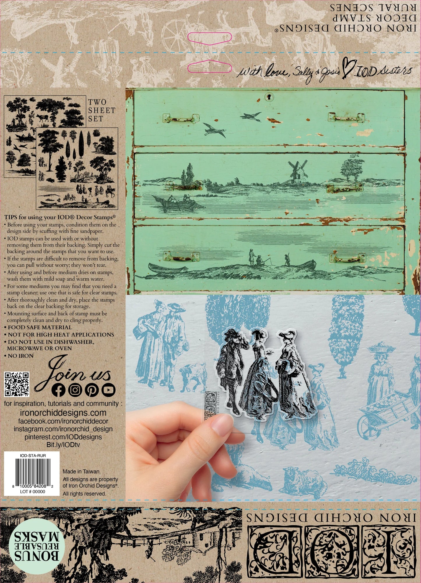 Rural Scenes | IOD Decor Stamp