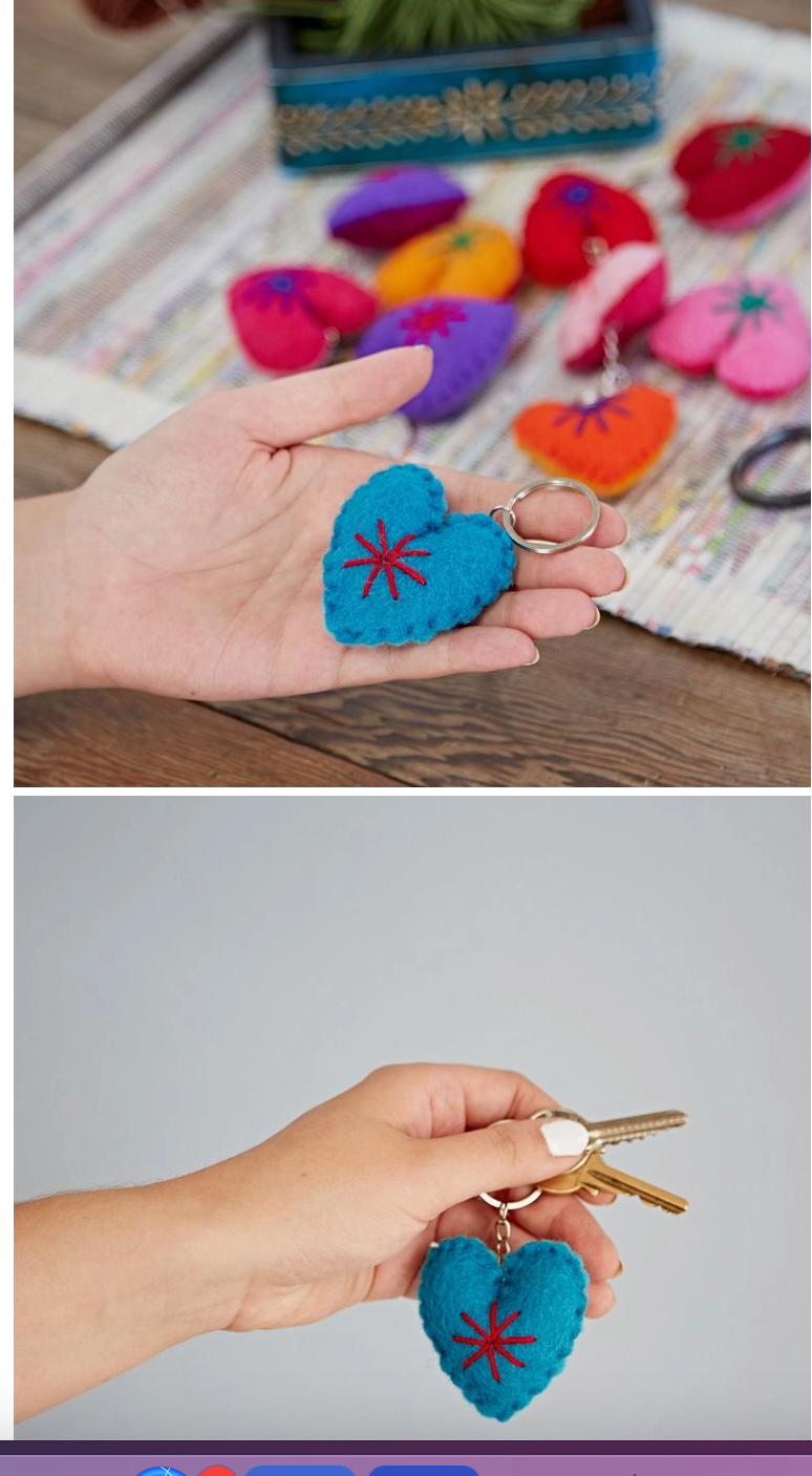 Heart Felt Key Rings