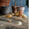 3 cast irongold leaf birds