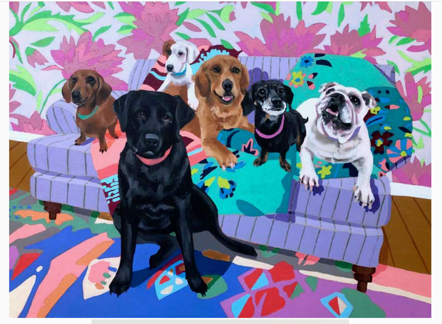 Dog tales Canvas print