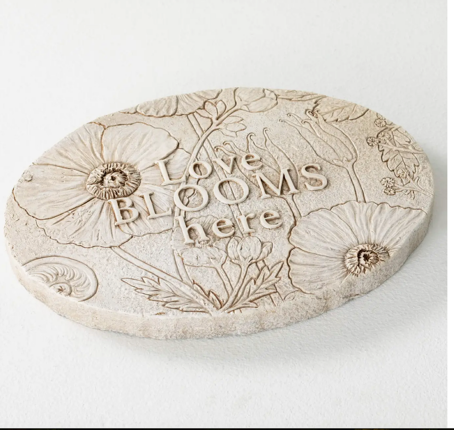 LOVE BLOOMS stepping stone