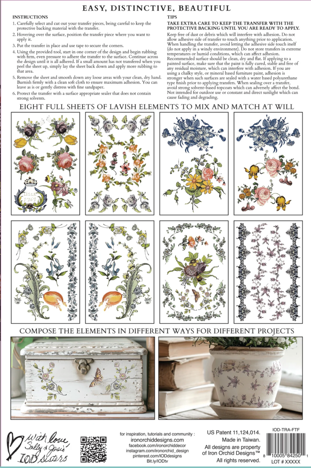 Fairytale Florals Transfer