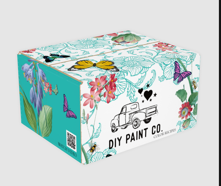 Creative Box- a Monthly RECURRING Subscription "Creative Stencil & Paint Class in a Box" (limited edition)