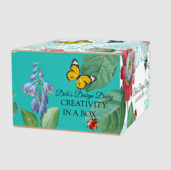 Creative Box- a Monthly RECURRING Subscription "Creative Stencil & Paint Class in a Box" (limited edition)
