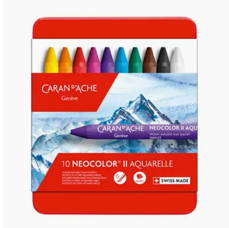 Set of 10 Neocolor™ Ii Pastels in Metal Box