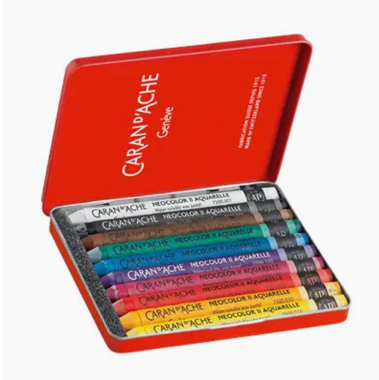 Set of 10 Neocolor™ Ii Pastels in Metal Box