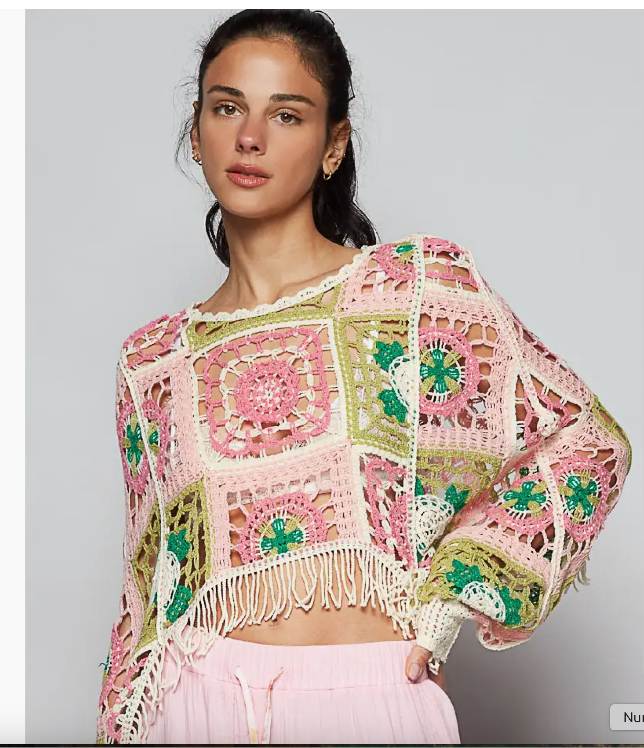 Crochet Cropped fit top