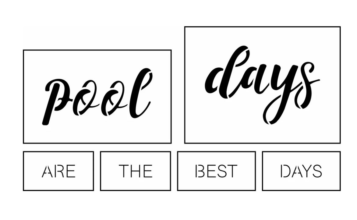 Pool Days Are The Best Days Sign Bar Kit |