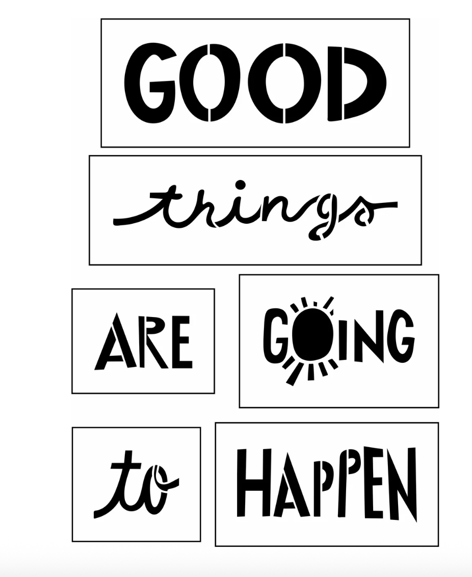 Good Things Are Going To Happen Sign Bar Kit