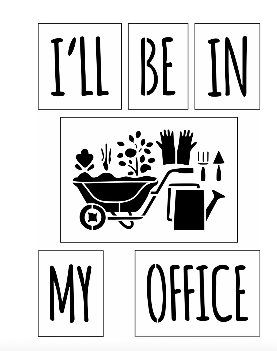 I'll Be In My Office Sign Bar KiT