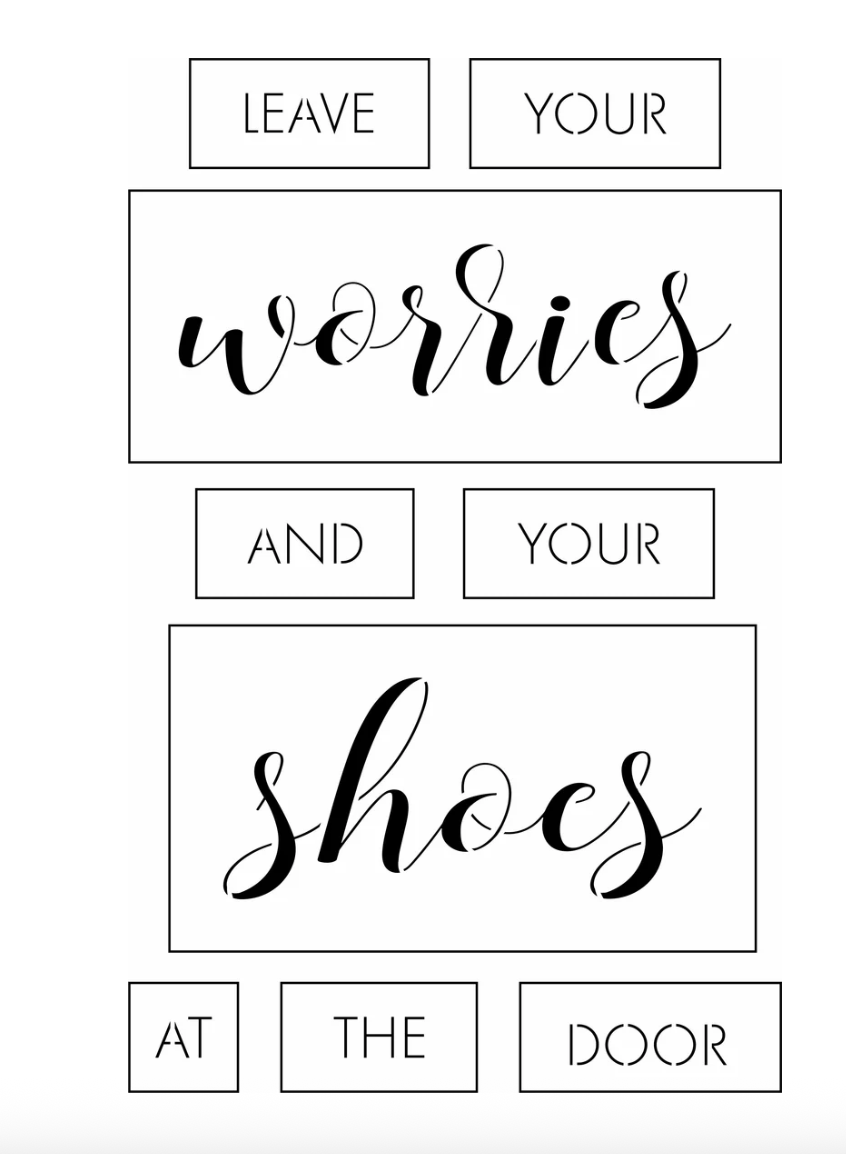 Leave Your Worries Sign Bar Kit