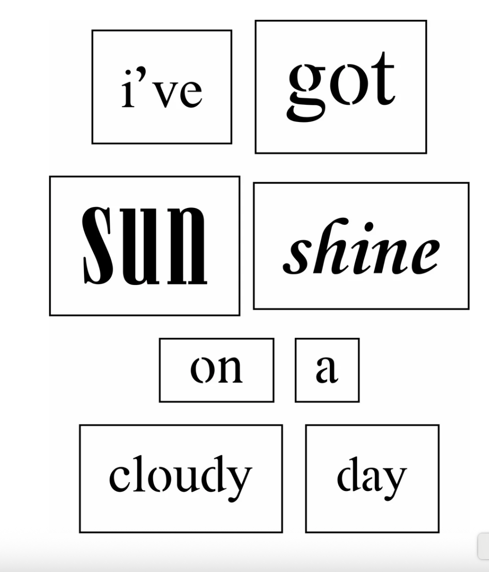 I've Got Sun Shine Sign Bar Kit