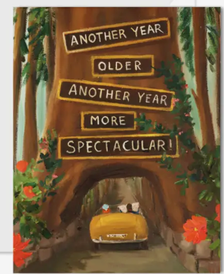 Redwood Birthday Card