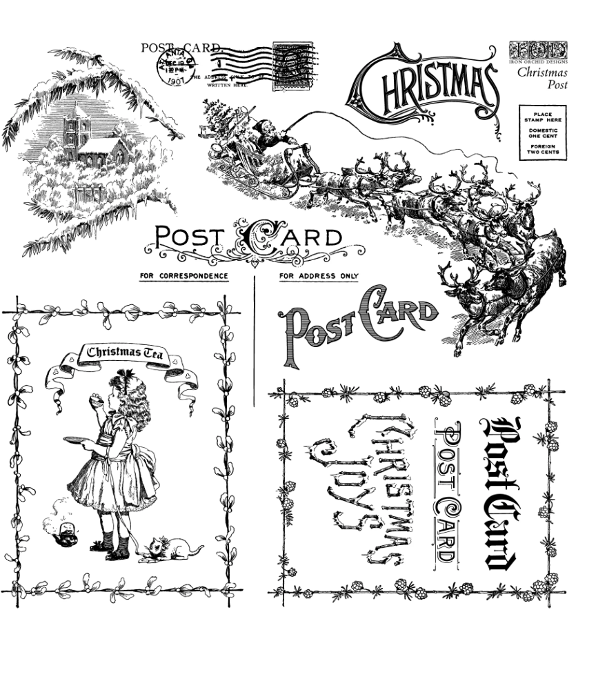 Christmas Post Stamp