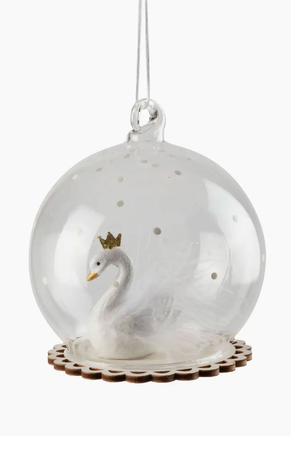 Swan Globe ornament