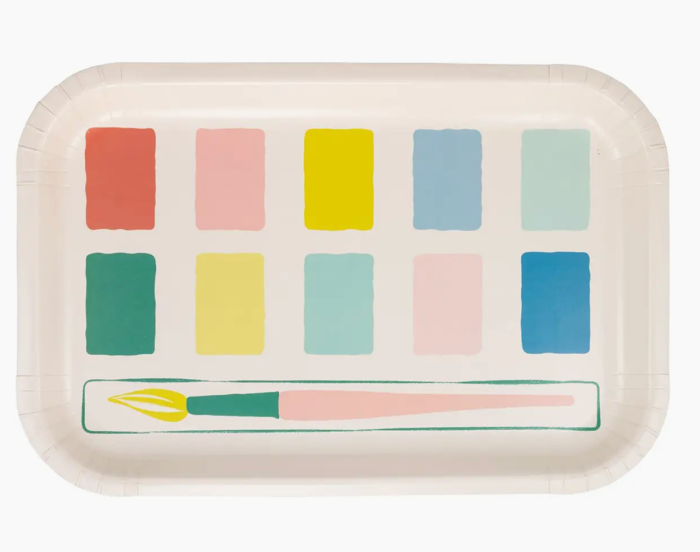 Paint Palette Paper Plate