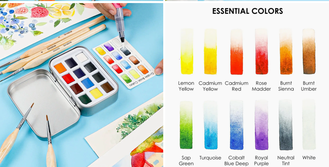 Watercolors Pocket Set - Essential
