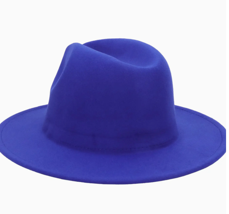 Standard Brim Felt Rancher Hat ~ Royal Blue