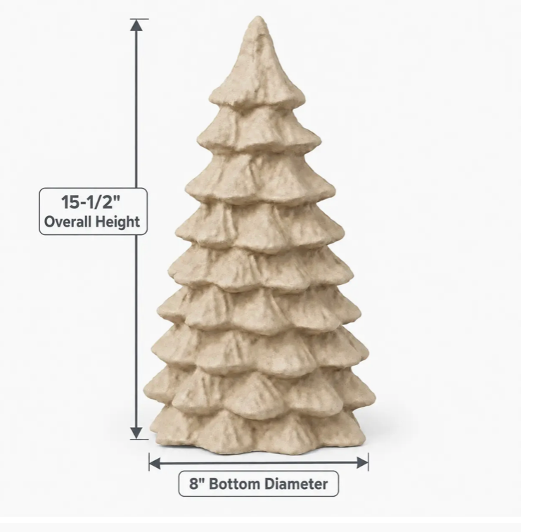 Paper Mache Christmas Tree