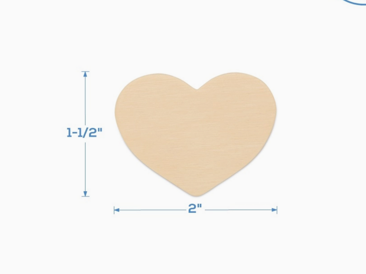 Small Wooden Heart Cutout