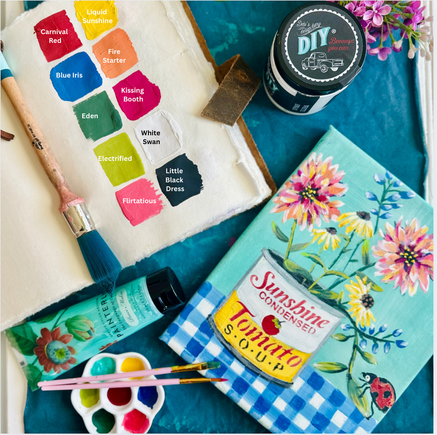 Creative Box- a Monthly RECURRING Subscription "Creative Stencil & Paint Class in a Box" (limited edition)