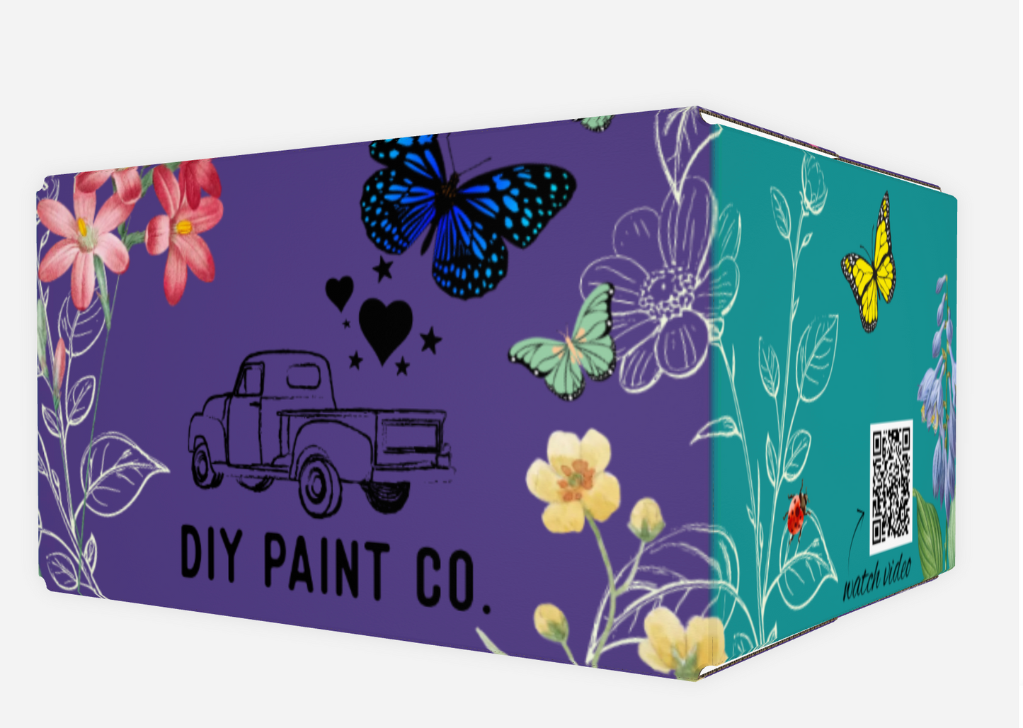 Creative Box- a Monthly RECURRING Subscription "Creative Stencil & Paint Class in a Box" (limited edition)